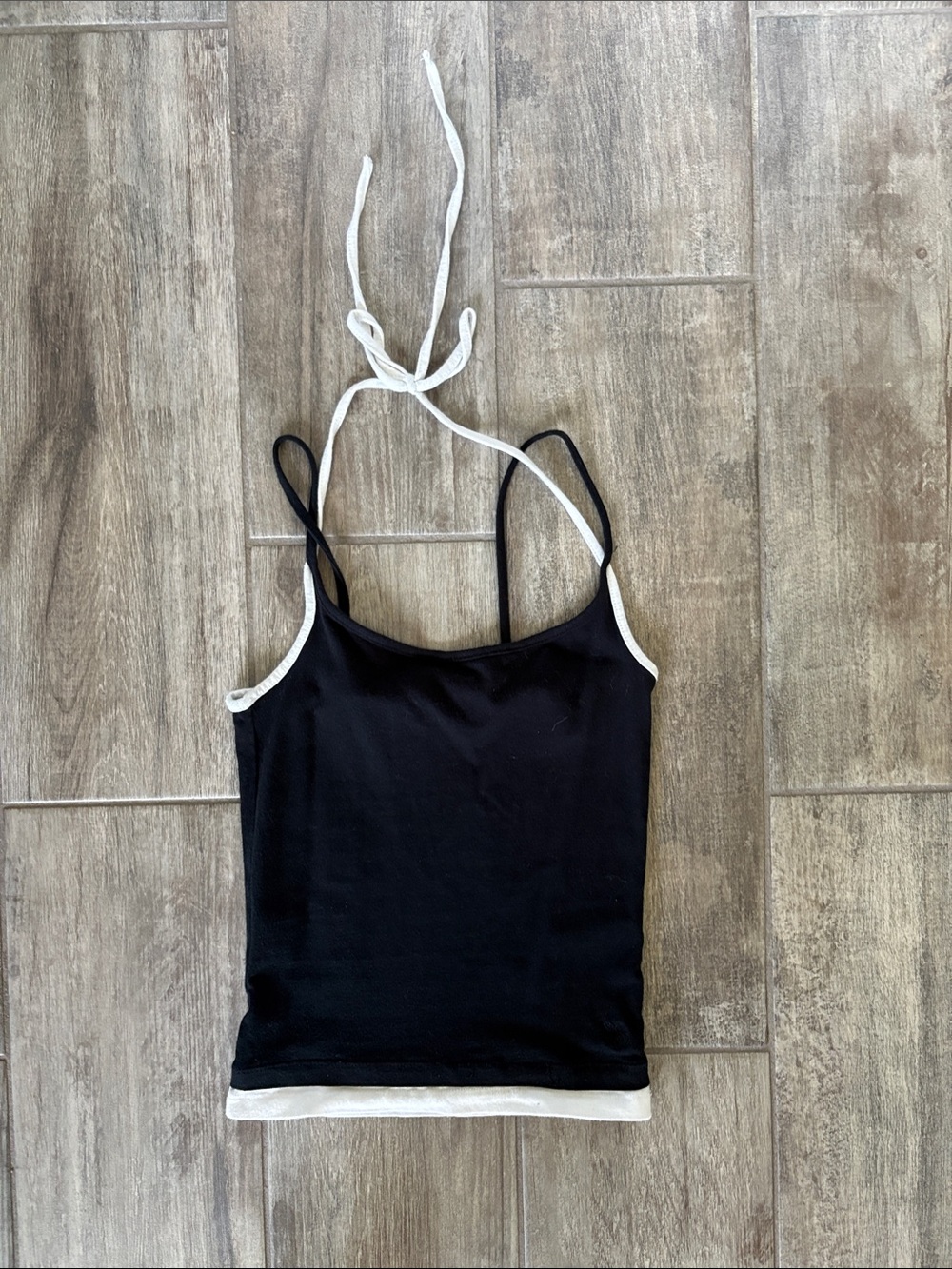 Urban Outfitters Black Cami with White Trim - Women
